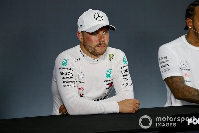 Valtteri Bottas, Mercedes AMG F1, durante la conferenza stampa post Qualifiche
