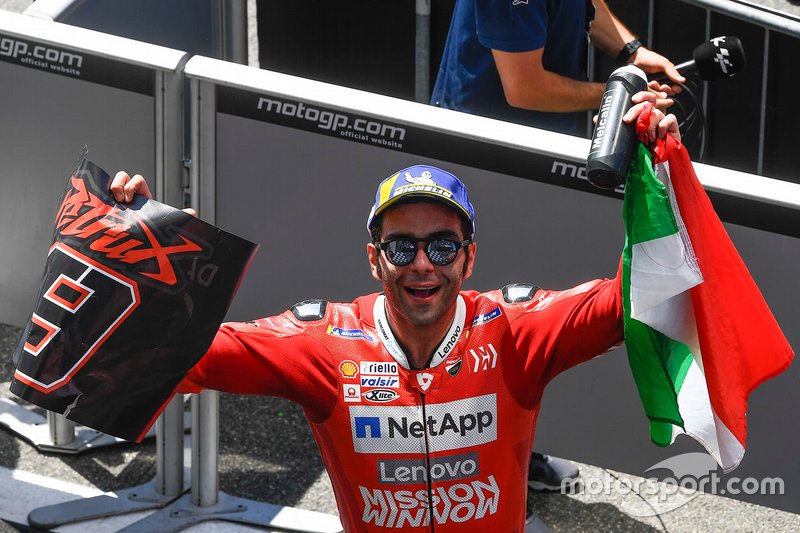 Ganador de la carrera Danilo Petrucci, Ducati Team