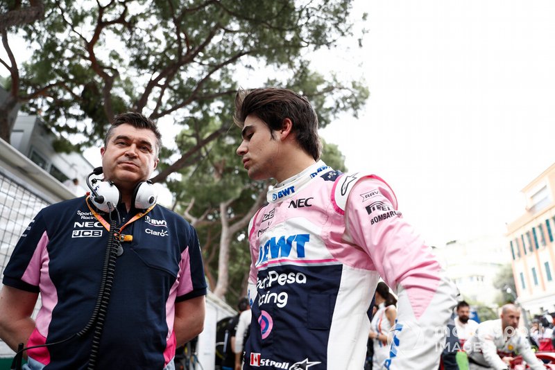 Lance Stroll, Racing Point, on the grid