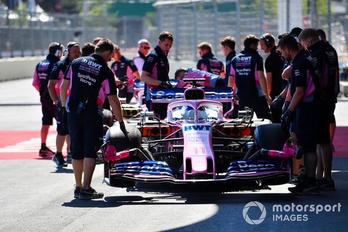 Mecánica de Racing Point con el coche de Sergio Pérez, Racing Point RP19