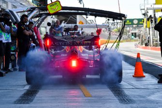 Max Verstappen, Red Bull Racing RB15, na een pitstoptraining