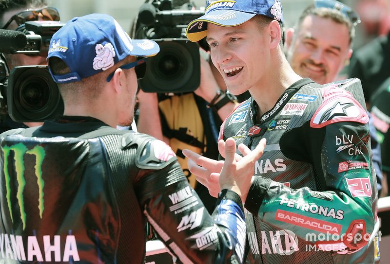 Maverick Vinales, Yamaha Factory Racing, Fabio Quartararo, Petronas Yamaha SRT