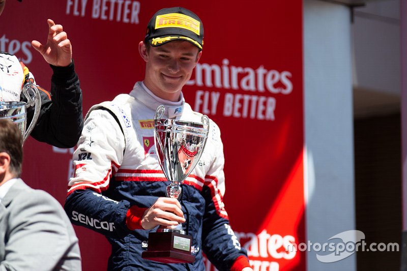 Podium: third place Callum Ilott, Sauber Junior Team By Charouz