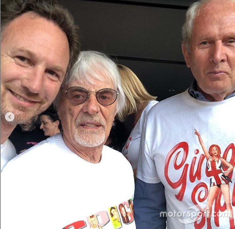 Christian Horner, Bernie Ecclestone e Helmut Marko