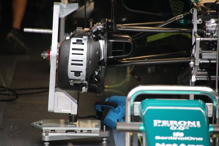 Detalle del Aston Martin AMR22