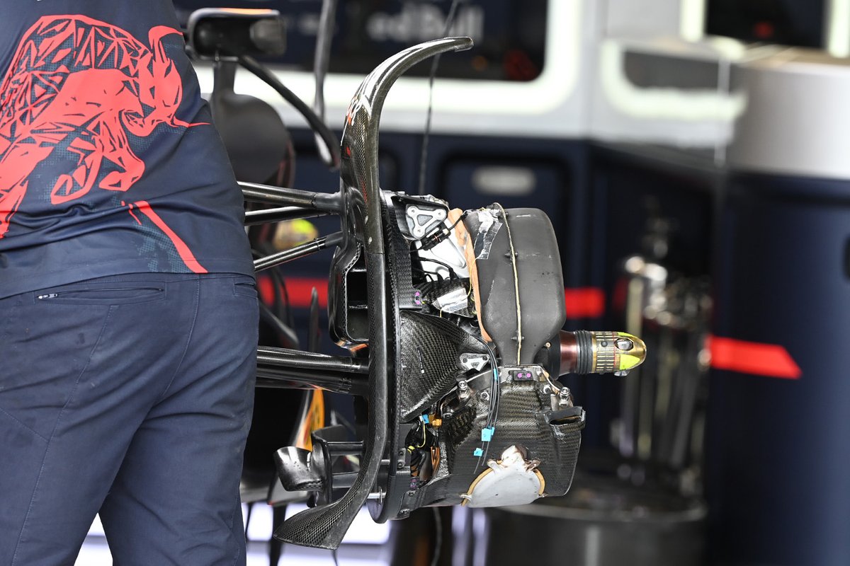 Detalle del tambor de freno del Red Bull RB18