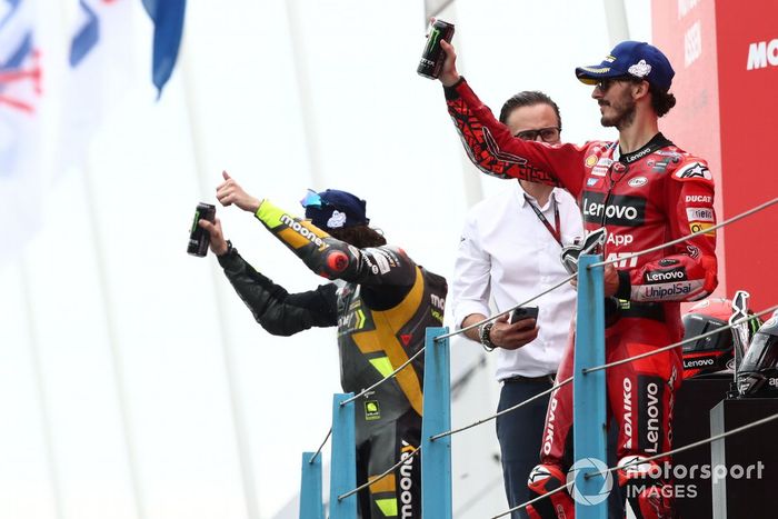 Podio: ganador Francesco Bagnaia, Ducati Team