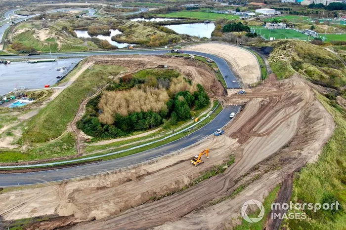 Les travaux sur le circuit de Zandvoort pour le Grand Prix des Pays-Bas