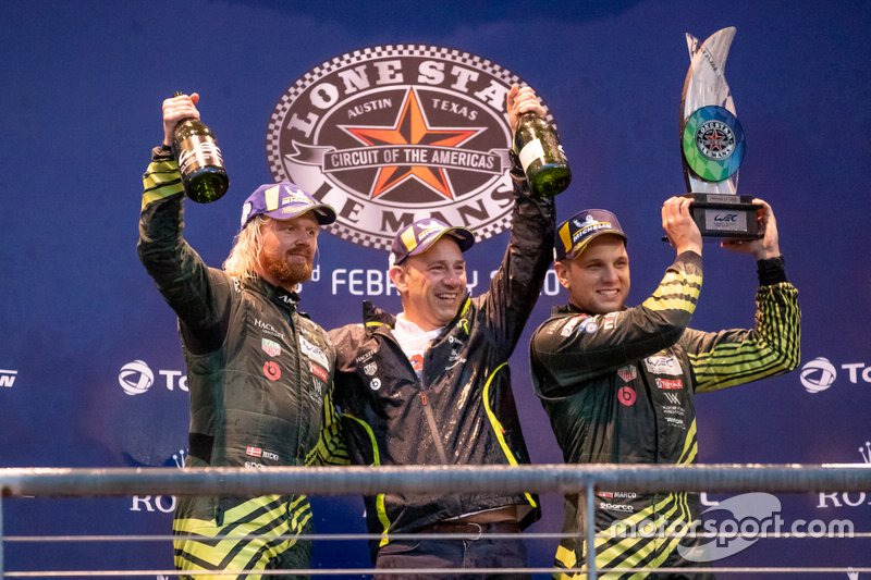 #97 Aston Martin Racing - Aston Martin Vantage Amr: Alexander Lynn, Maxime Martin Podium
