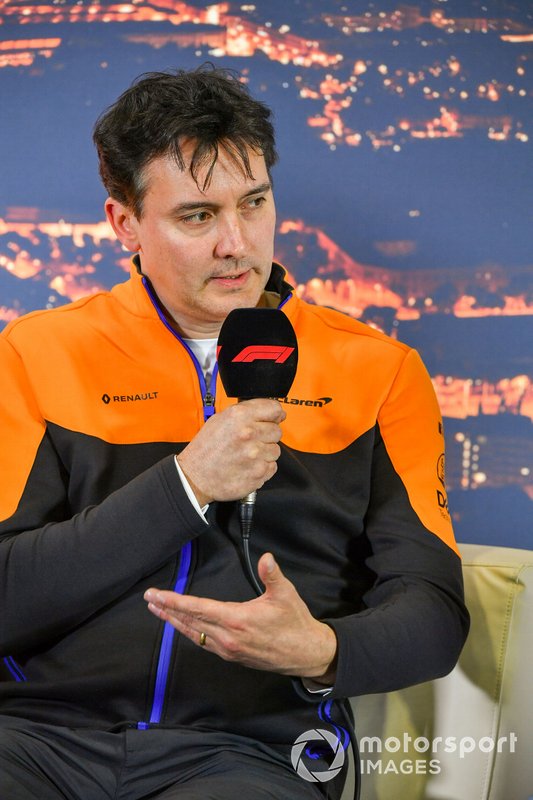 James Key, Technical Director, McLaren in the press conference