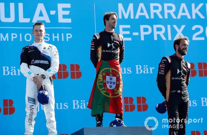Podio: ganador de la carrera Antonio Felix da Costa, DS Techeetah segundo lugar Maximilian Günther, BMW I Andretti Motorsports, tercer lugar Jean-Eric Vergne, DS Techeetah