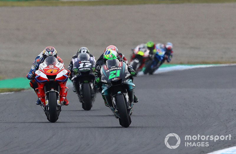 Franco Morbidelli, Jack Miller et Maverick Viñales