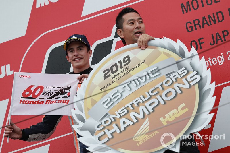 Podio: il vincitore della gara Marc Marquez, Repsol Honda Team
