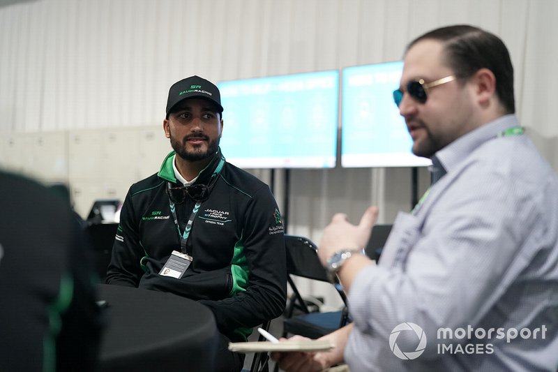 Fahad Algosaibi, Saudi Racing being interviewed by the media