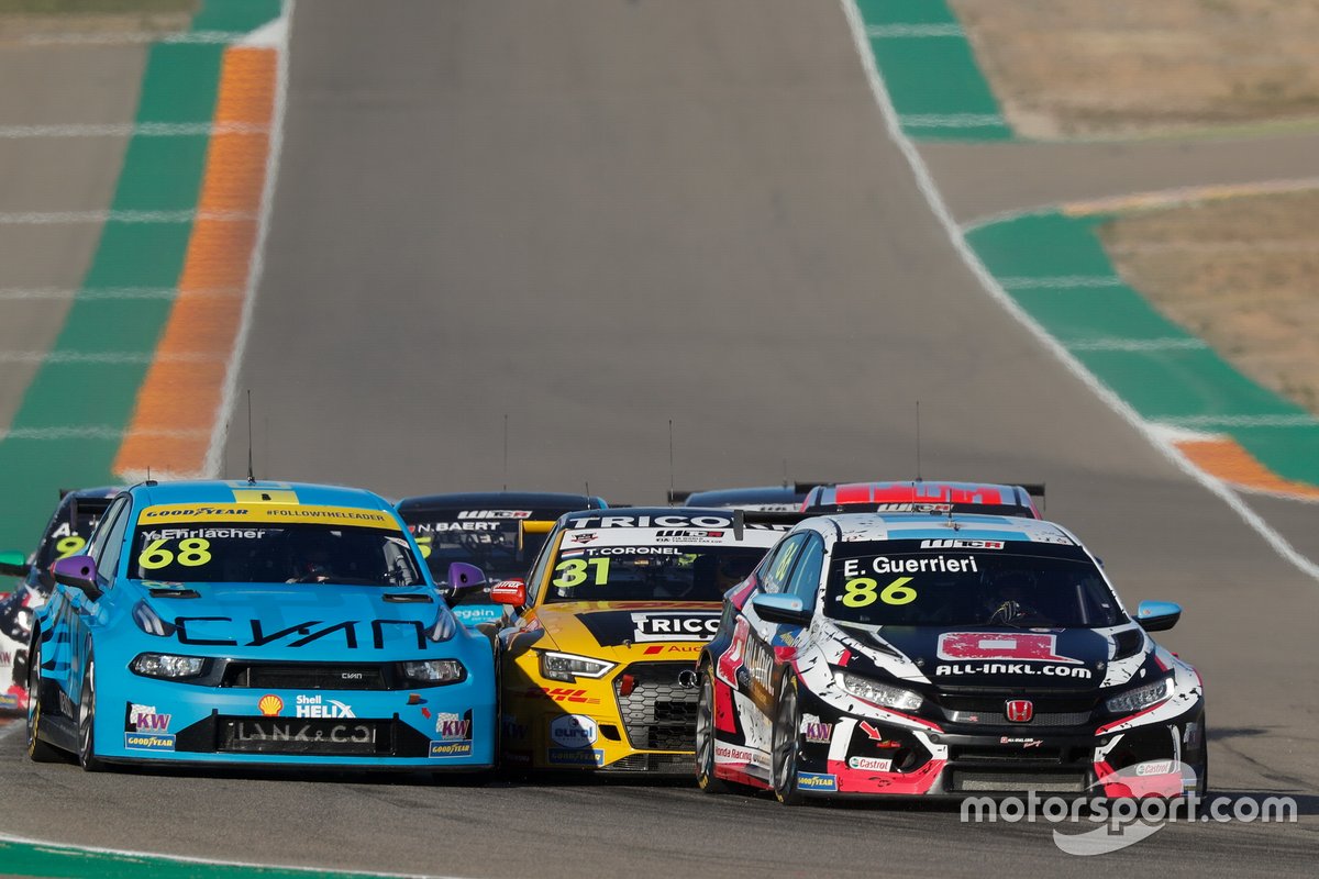 Yann Ehrlacher, Cyan Racing Lynk & Co 03 TCR, Tom Coronel, Comtoyou DHL Team Audi Sport Audi RS3 LMS, Esteban Guerrieri, ALL-INKL.COM Münnich Motorsport Honda Civic TCR