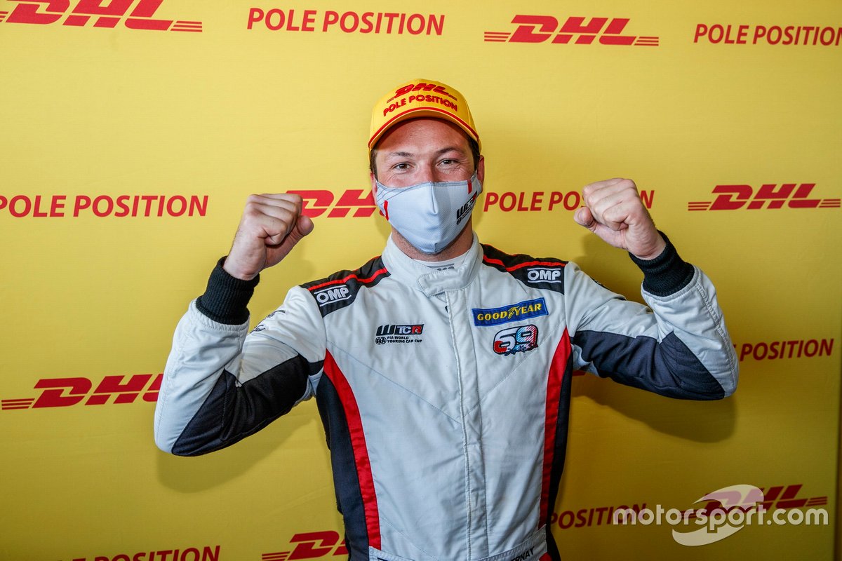 Pole sitter Jean-Karl Vernay, Mulsanne Alfa Romeo Giulietta TCR