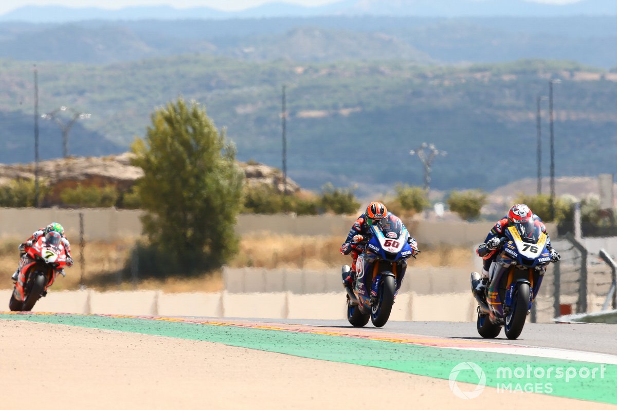 Loris Baz, Ten Kate Racing Yamaha, Michael van Der Mark, Pata Yamaha