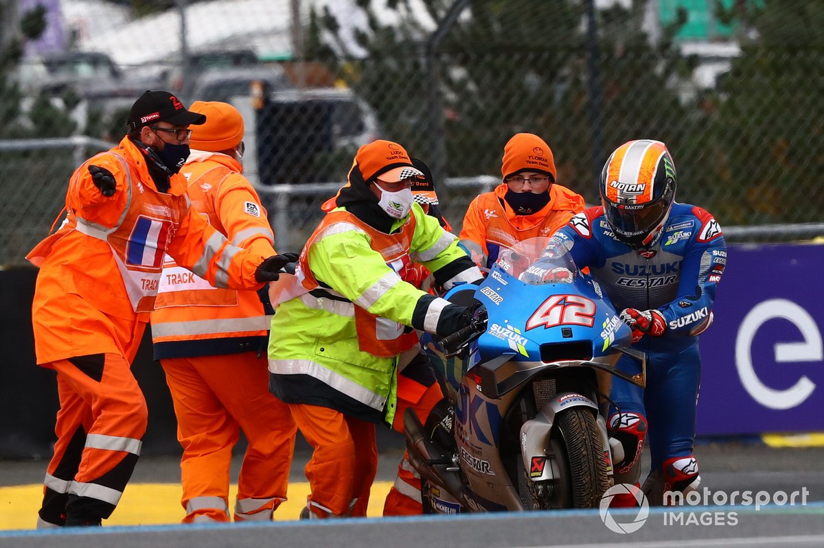 Alex Rins, Team Suzuki MotoGP dopo la caduta