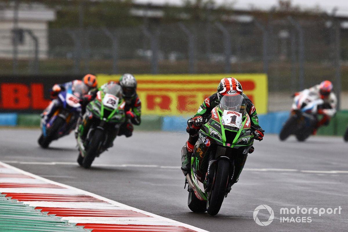 Jonathan Rea, Kawasaki Racing Team, Alex Lowes, Kawasaki Racing Team, Michael van Der Mark, Pata Yamaha