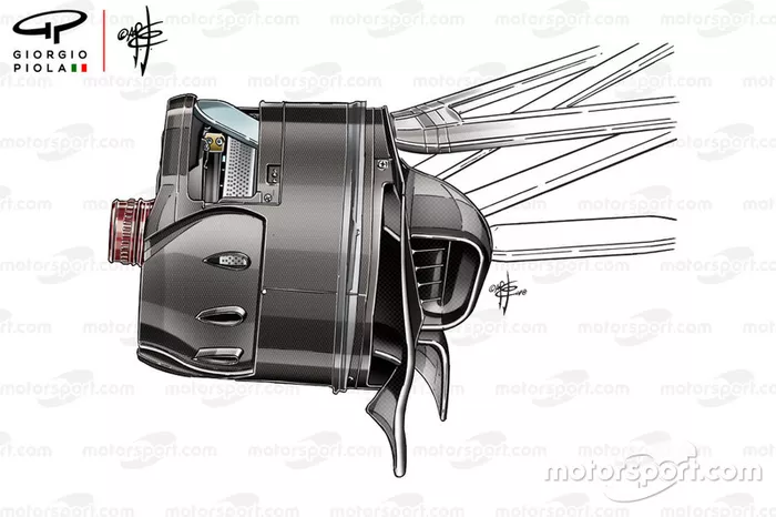 Renault R.S.18 front brake duct