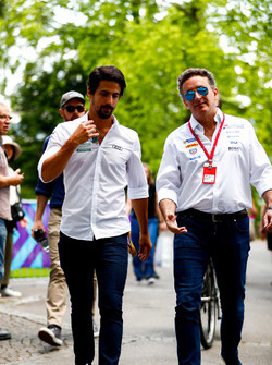 Lucas di Grassi, Audi Sport ABT Schaeffler, with Alejandro Agag, CEO, Formula E