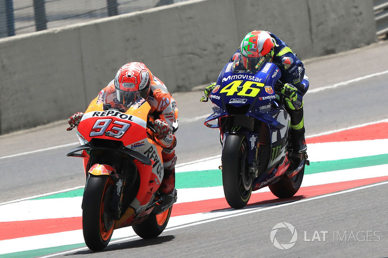 Marc Marquez, Repsol Honda Team, Valentino Rossi, Yamaha Factory Racing