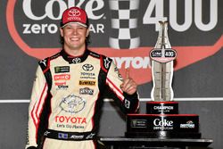 Erik Jones, Joe Gibbs Racing, Toyota Camry buyatoyota.com Celebrates his win