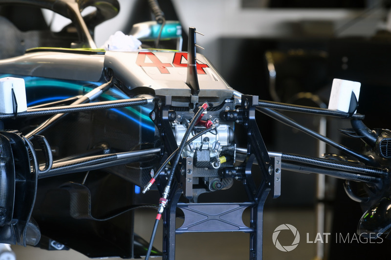 Suspensión delantera del Mercedes-AMG F1 W09
