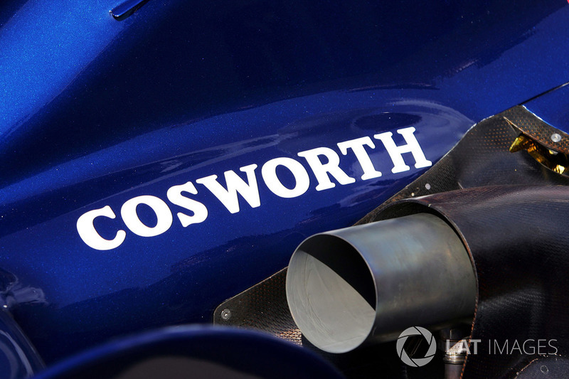 Cosworth logo on the Williams FW28