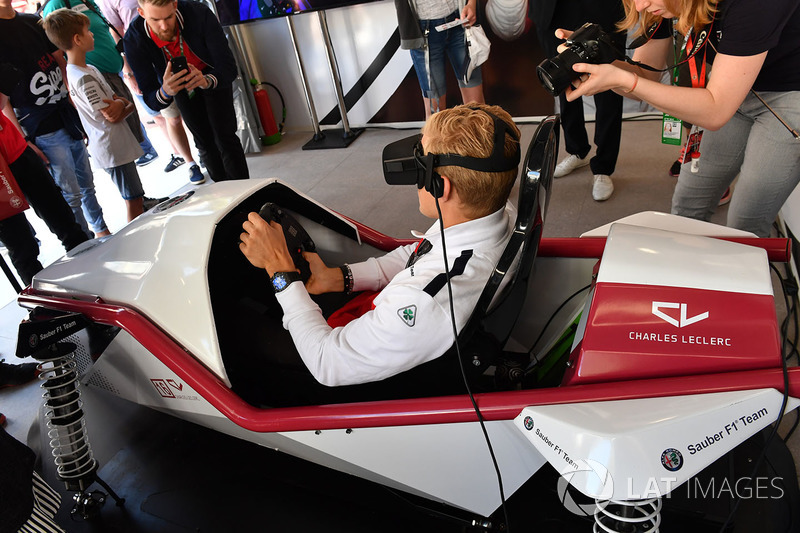 Marcus Ericsson, Sauber menjajal VR di Monaco GP Challenge