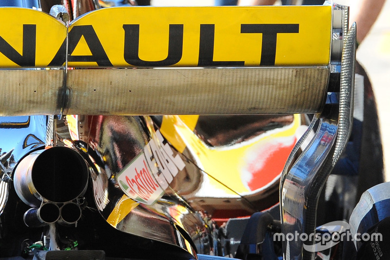 Detail sayap belakang Renault Sport F1 Team R.S.18