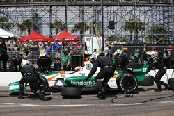 Rene Binder, Juncos Racing Chevrolet, pit stop