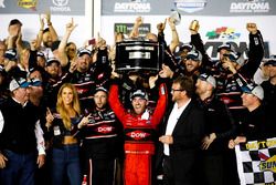 Austin Dillon, Richard Childress Racing Chevrolet Camaro celebrates his win