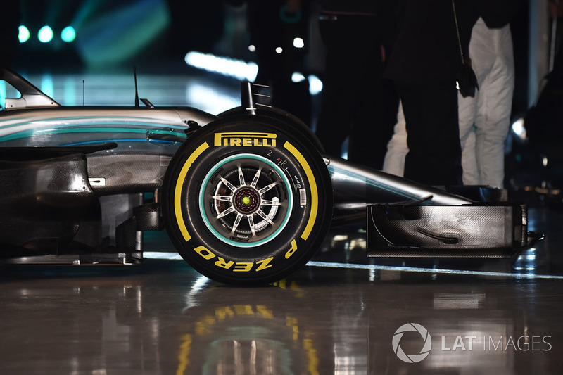 Mercedes AMG F1 W09, detalle del frente