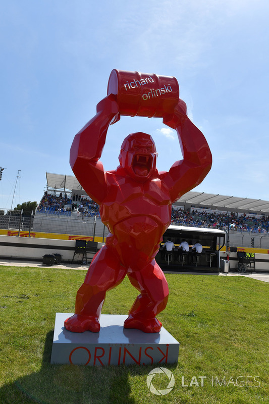 Pit lane sculpture