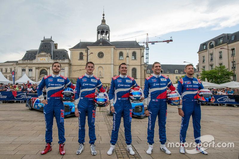 #11 SMP Racing BR Engineering BR1: Mikhail Aleshin, Vitaly Petrov, Jenson Button, #17 SMP Racing BR Engineering BR1: Stéphane Sarrazin, Egor Orudzhev, Matevos Isaakyan
