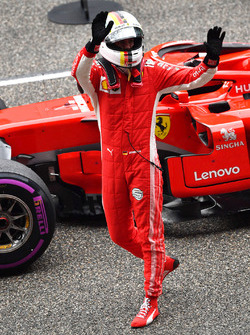 Обладатель поула Себастьян Феттель, Ferrari SF71H