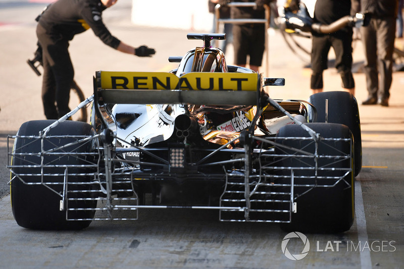 Nico Hulkenberg, Renault Sport F1 Team RS18, con parrilla aerodinámica