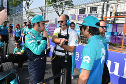 Luca Filippi, NIO Formula E Team, Ma Qinghua, NIO Formula E Team, on the grid