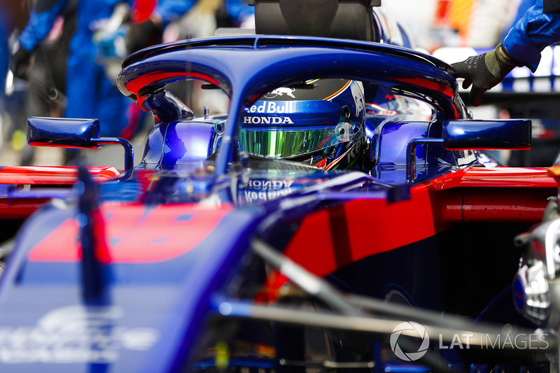 Brendon Hartley, Toro Rosso, on the grid