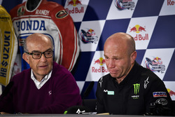 Carmelo Ezpeleta, CEO Dorna Sports, Randy Mamola