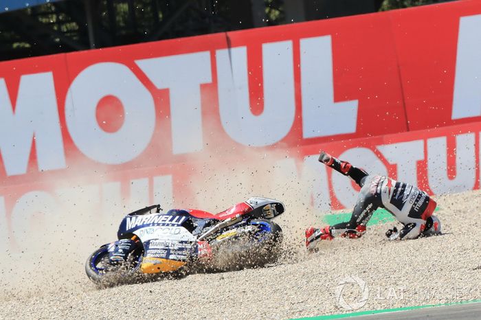 Crash of Romano Fenati, Marinelli Rivacold Snipers Team