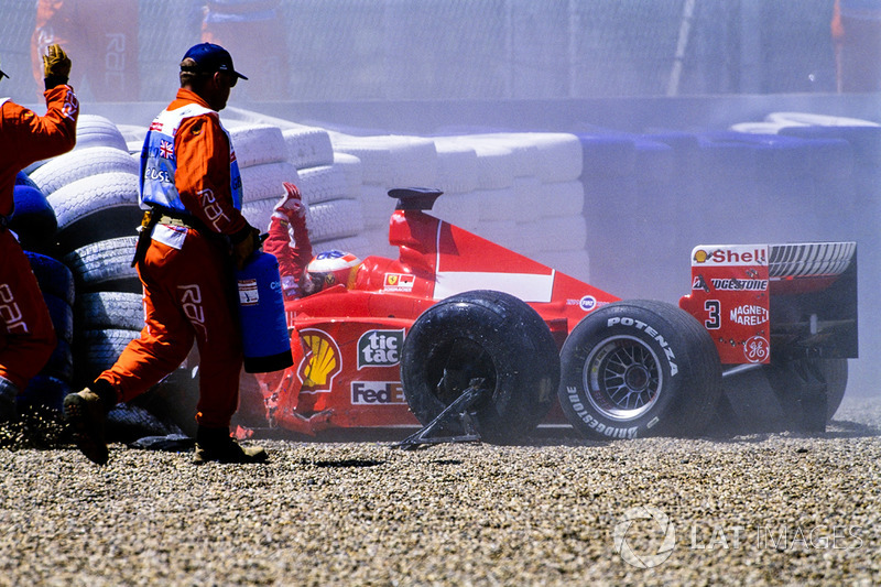 Michael Schumacher, Ferrari, incidente