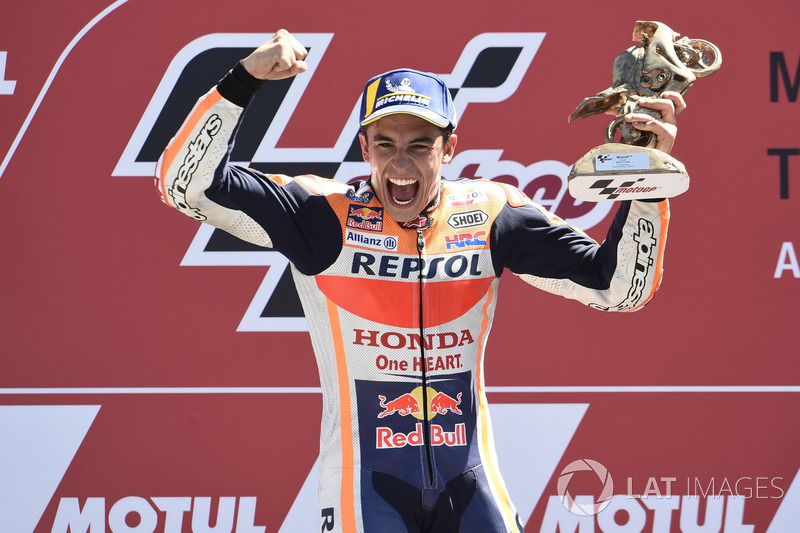 Podium: Race winner Marc Marquez, Repsol Honda Team