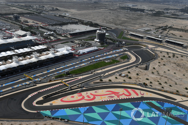 Vista aérea del circuito internacional de Bahrein