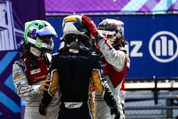 Jean-Eric Vergne, Techeetah, wins, followed by Lucas di Grassi, Audi Sport ABT Schaeffler, Daniel Abt, Audi Sport ABT Schaeffler