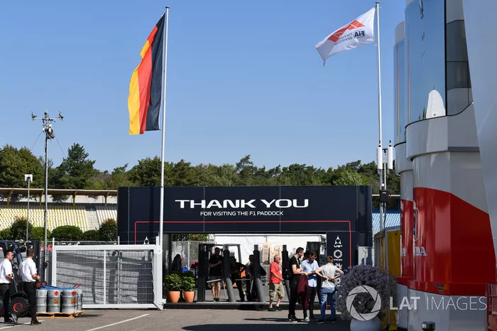 El paddock de Hockenheim