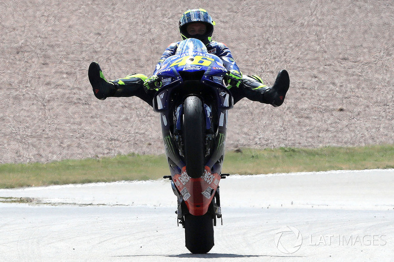 Second place Valentino Rossi, Yamaha Factory Racing