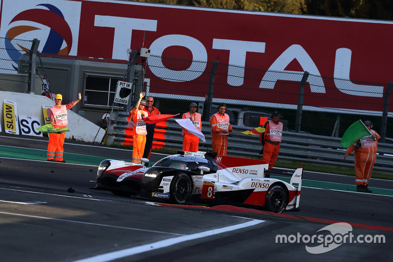 Race winners #8 Toyota Gazoo Racing Toyota TS050: Sébastien Buemi, Kazuki Nakajima, Fernando Alonso