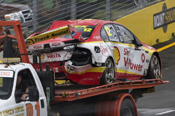 Fabian Coulthard, Team Penske Ford car after his crash